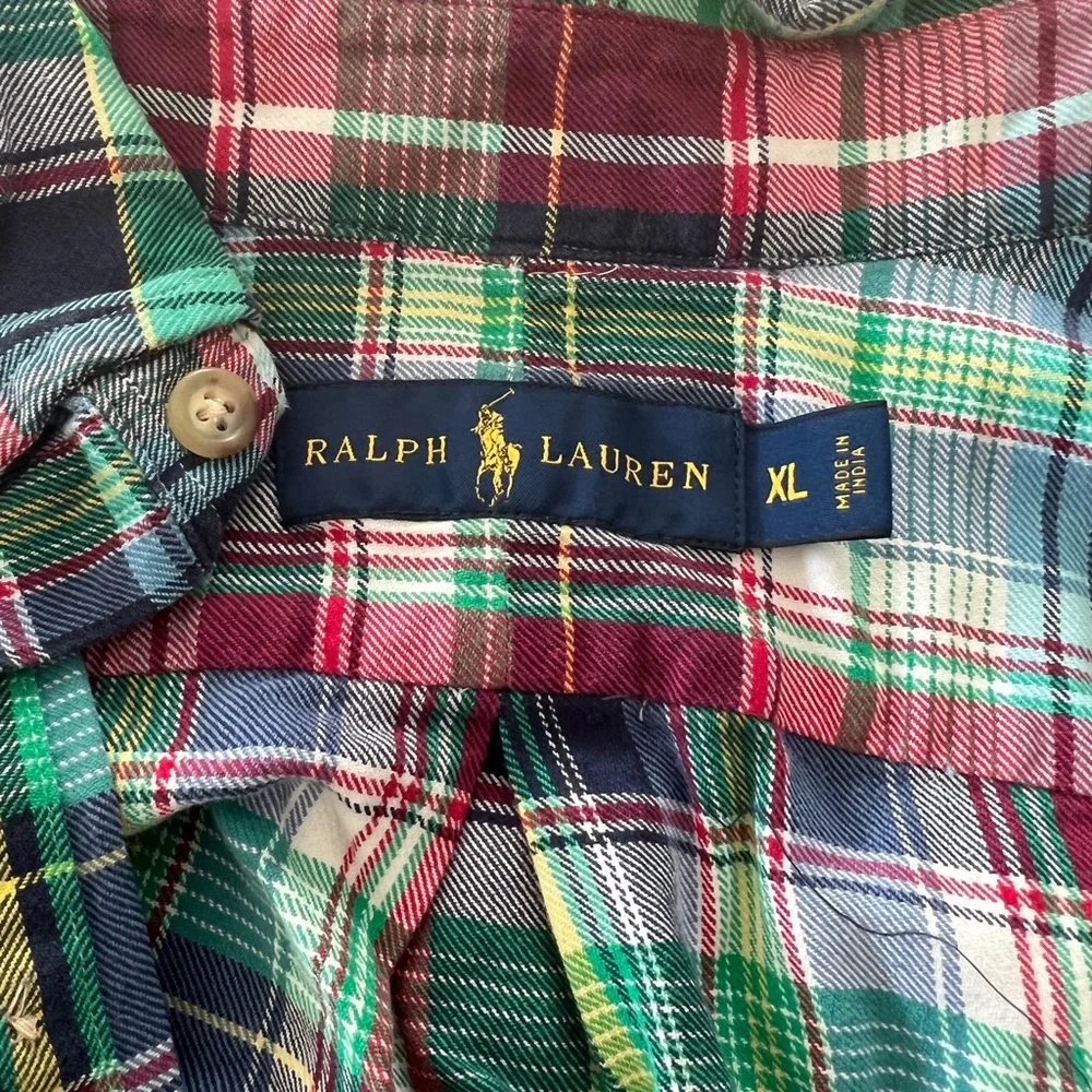 plaid button up - Picture 3 of 3